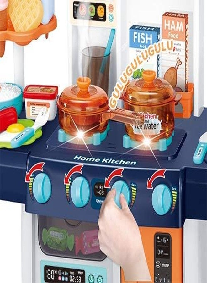 CIRBOX Kids Pretend Play Kitchen Set, Toys with Realistic Sound & Light, Cooking Stove, Sink, Play Food and Accessories, Pretend CIRBOX Playset Gifts for Toddlers Girls Boys. (Chef Pretend Kitchen) - Image 4